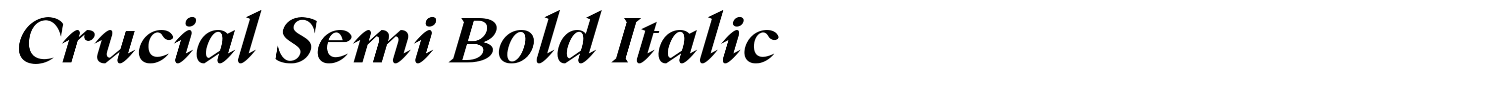 Crucial Semi Bold Italic
